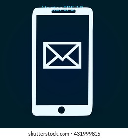You have received a message on the phonevector icon