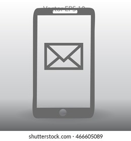 You have received a message on the phonevector icon