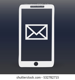 You have received a message on the phonevector icon