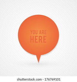 You are here button