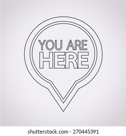 You are here icon