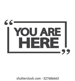 You are here icon