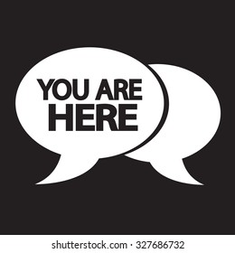 You are here icon