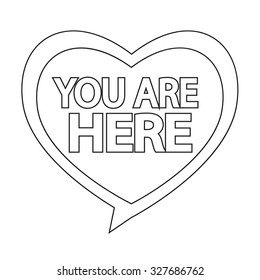 You are here icon
