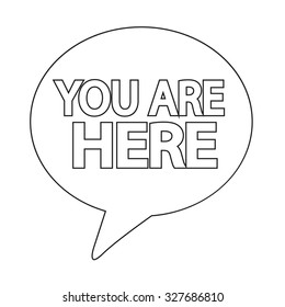 You are here icon