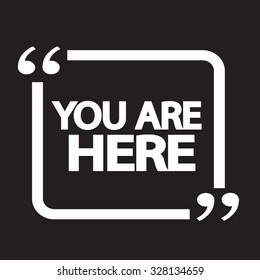 You are here icon