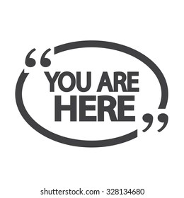 You are here icon