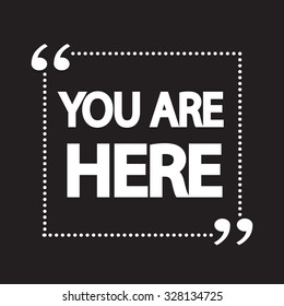 You are here icon