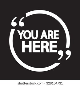 You are here icon