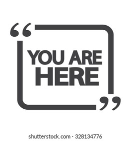 You are here icon