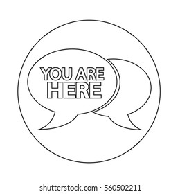 You are here icon