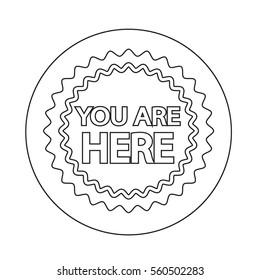 You are here icon