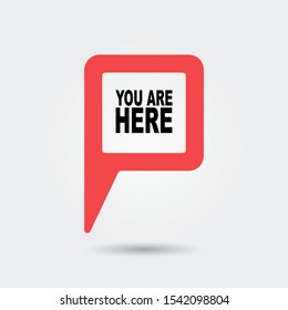 You Are Here Location Pointer Pin