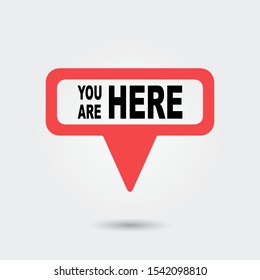 You Are Here Location Pointer Pin