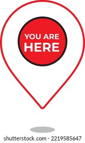 You Are Here Location Pointer Pin