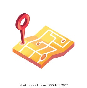 you are here map icon isolated
