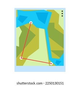 you are here map icon isolated