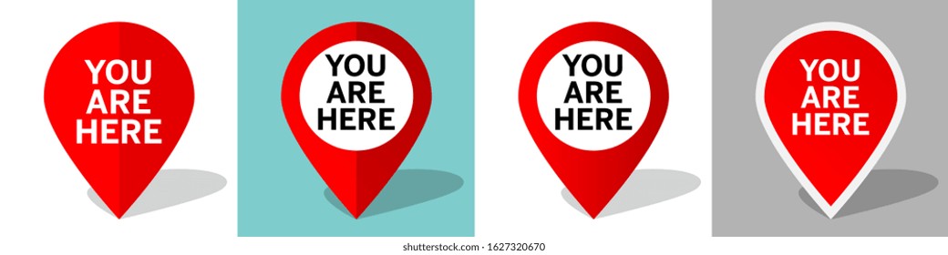 You are here, marker location Icon