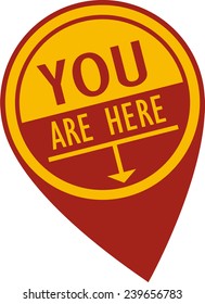 You Are Here Pin