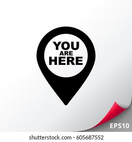 You are Here Pointer Icon