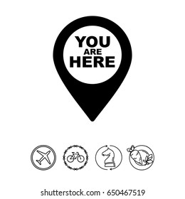 You are Here Pointer Icon