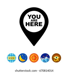 You are Here Pointer Icon