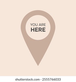 You Are Here pointer tag. Your location marker. Vector illustration