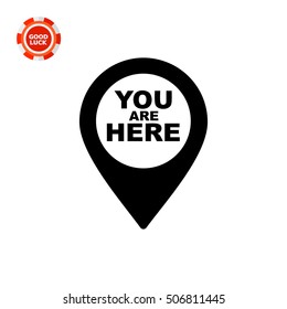 You Are Here Simple Icon