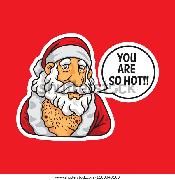 You Hotsexy Santa Claus Vector Illustration Stock Vector Royalty Free 1180343188 0649