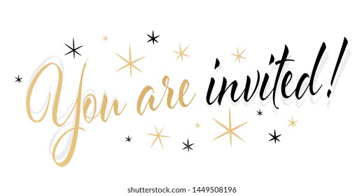 You Are Invited ! Calligraphy With Stars