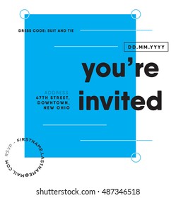You are invited template. save the date cards. invitation design. vector illustration. eps 10