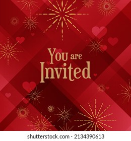 you are invited text on white backgroud
