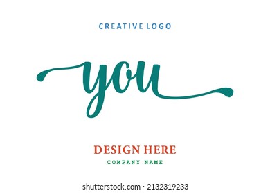 YOU lettering logo is simple, easy to understand and authoritative