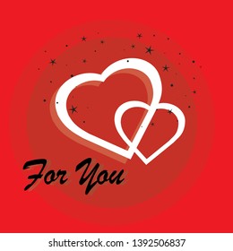 for you logo design Calligraphy lettering Vector illustration