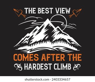 Are you looking for a The best view comes after the hardest climb