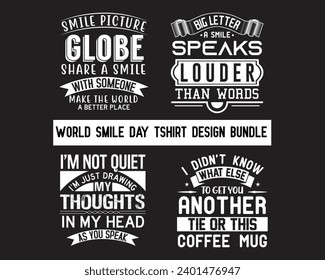 Are you looking for a World smile day tshirt design bundle