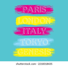 If you love to go around the world  and travel in Paris,  London, Italy Tokyo and  Israel. Vector tones design for shirts.