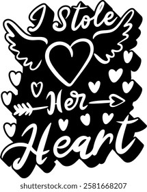 you are so loved valentines day black vector graphic design and cut file