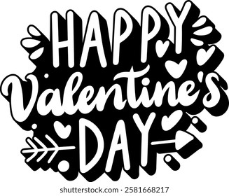 you are so loved valentines day black vector graphic design and cut file