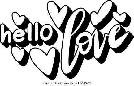 you are so loved valentines day black vector graphic design and cut file