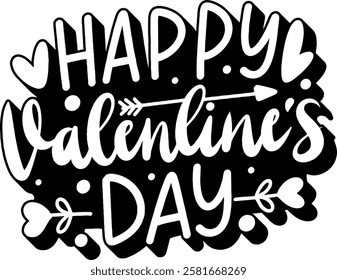 you are so loved valentines day black vector graphic design and cut file