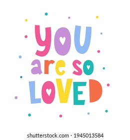 You Loved Written Lettering Vector Illustration Stock Vector (Royalty ...