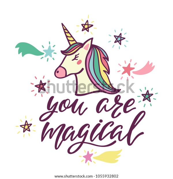 You Magical Inspirational Quote About Magic Stock Vector (Royalty Free ...