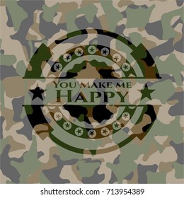 You Make me Happy camouflaged emblem