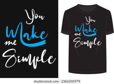 you make me simple typography T shirt template, for printing.