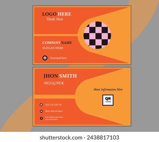 You may use this fully editable business card template to showcase your brand.
This elegant business card design will enhance your impression of professionalism. Bold typeface, your name, job title,