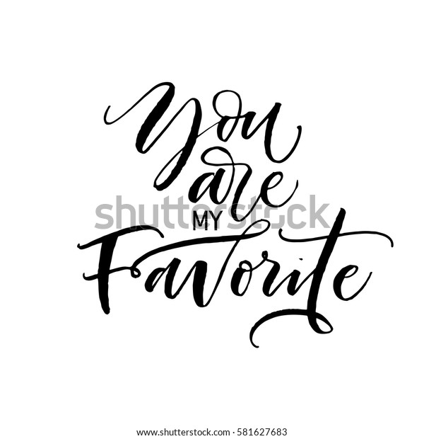 You My Favorite Postcard Ink Illustration Stock Vector (Royalty Free ...