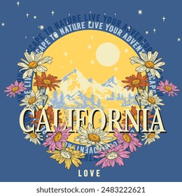 you are my soul California love . Vintage vector lettering.