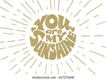You are my sunshine  Vector  Eps8  RGB Global color