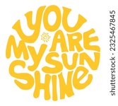 you are my sunshine vector sun